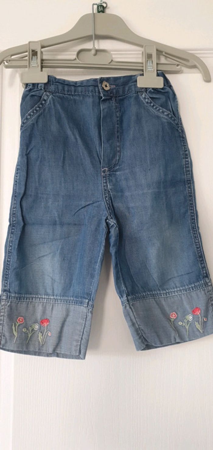 Pantacourt en jean fille 2 ans vi - photo numéro 2