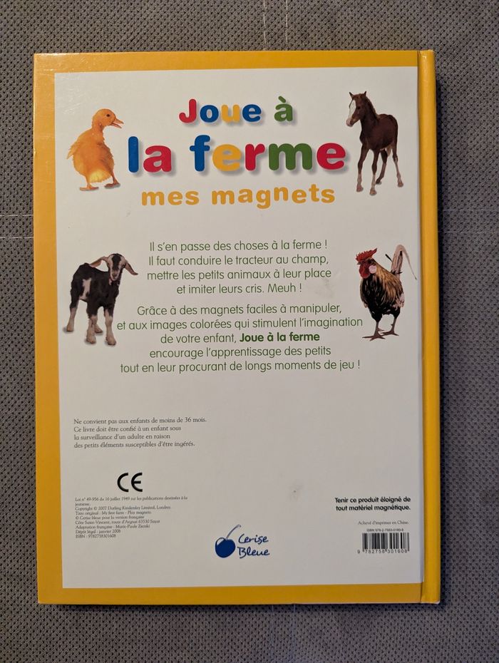 Livre jeu avec magnets sur la ferme - photo numéro 3