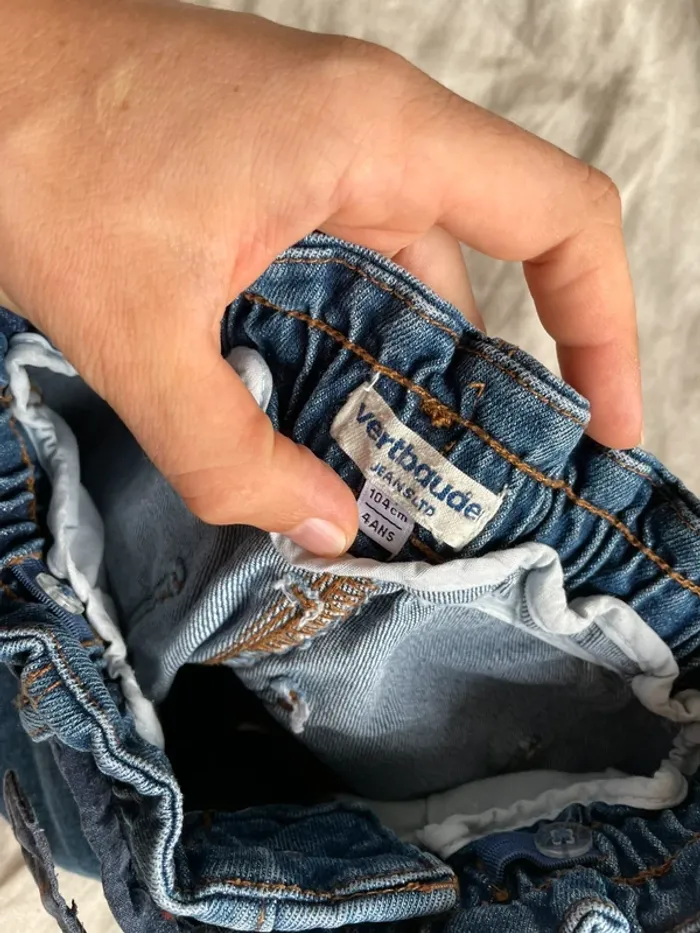 Short jean Vertbaudet 4 ans - photo numéro 3