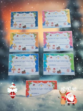 Diplôme Noël enfant sage 🎅