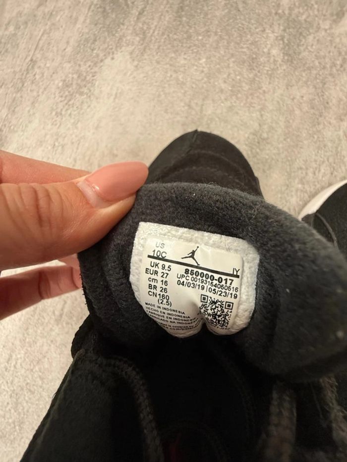 Baskets Jordan XII 12 retro black enfant unisexe taille 27 neuves - photo numéro 8
