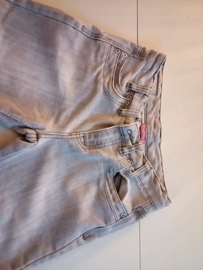 Jean sismix taille 32 gris clair - photo numéro 4