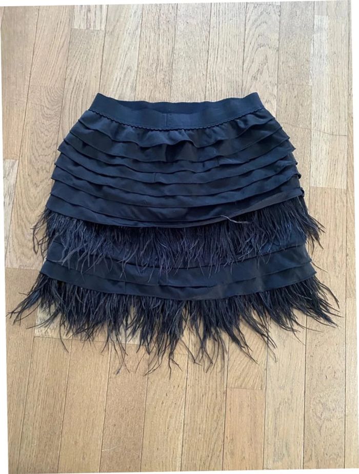 Mini jupe en véritables plumes d’autruche BCBG Max Azria taille XS - photo numéro 6