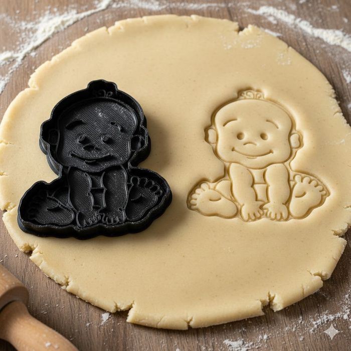 Emporte-pièce Bébé pour biscuits et pâtisseries créatives - 8 cm