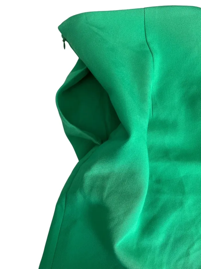 Short Kiabi ALY84 vert taille haute à boutons dorés – style marin - photo numéro 3