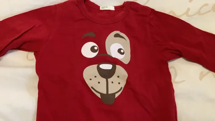 Tee shirt manches longues Benetton baby 6 mois 9 mois - photo numéro 5