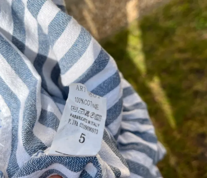 Robe de plage rayée - photo numéro 3