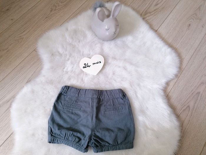 Short gris Obaïbi fille 23 mois #espanolitinafille24mois - photo numéro 2