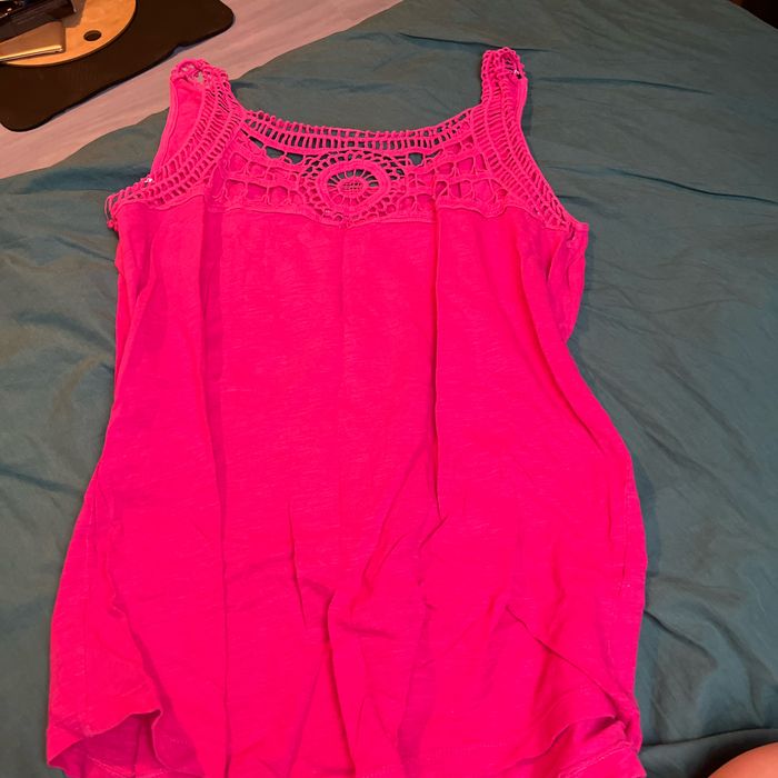 Débardeur rose à motif