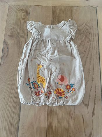🌸 Robe en velours d’hiver – 24 mois – Du Pareil au Même 🦒🐘