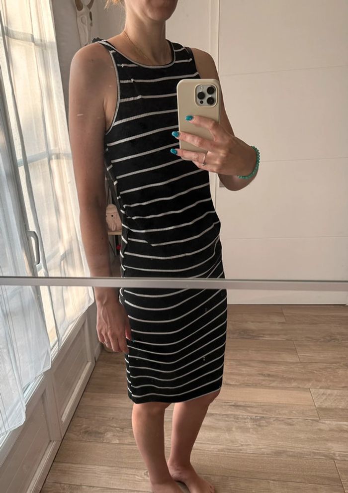 Robe rayée sans manches - photo numéro 2