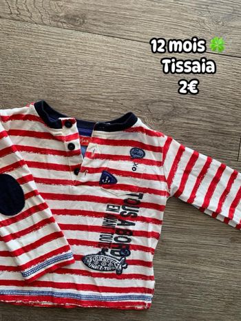 T-shirt 🍀 12 mois 🍀 Tissaia
