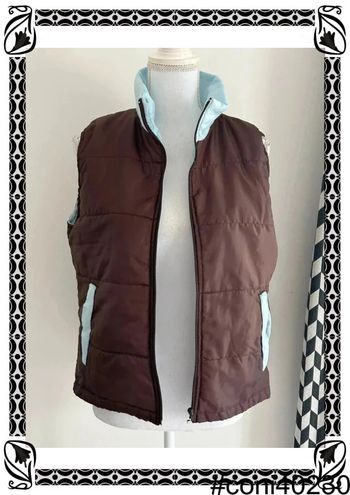 Doudoune Sans Manches Marron - Taille 38