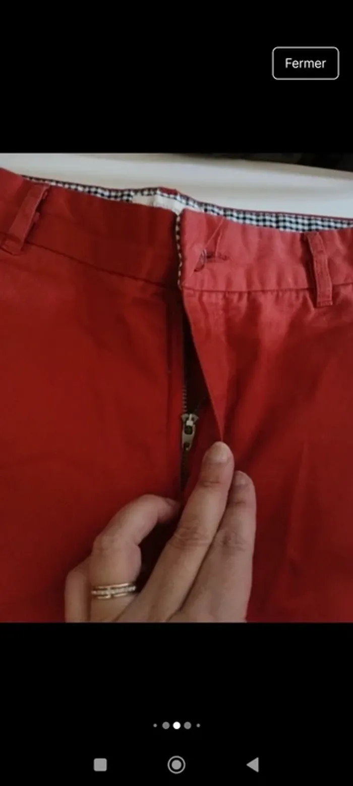 Pantalon chino homme eleven Paris taille 42 coupe droite - photo numéro 6