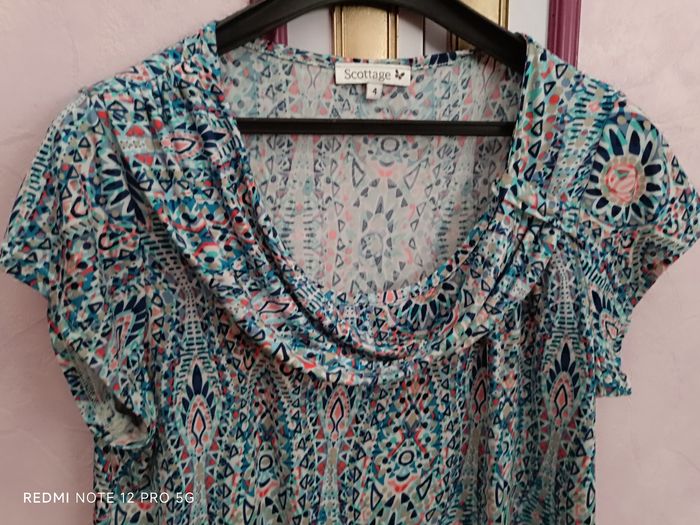 Blouse colorée Scottage T.4 ( 42) - photo numéro 6