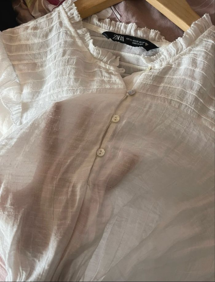 Blouse blanche peu portée - photo numéro 3