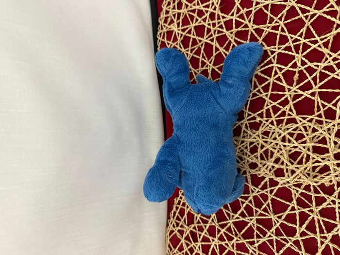 Doudou chiot chien bleu couché MAX ET SAX - photo numéro 3