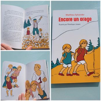 Livre couverture souple, l'école des loisirs  Encore un orage 🦽  8-11 ans