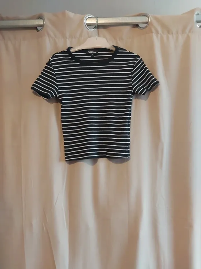 Tee shirt rayé jennyfer xs