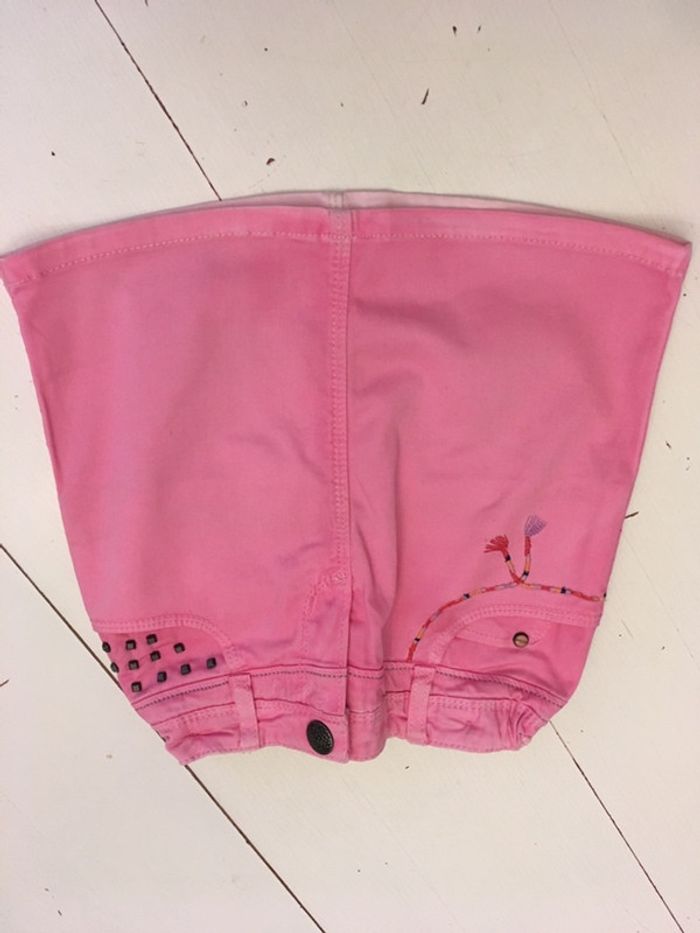 Jupe droite rose