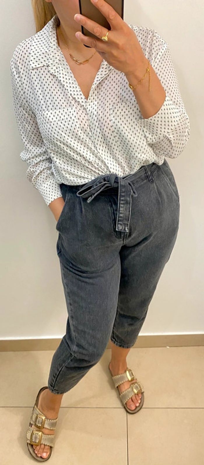 Chemise longue Mango imprimée taille L-XL - photo numéro 3