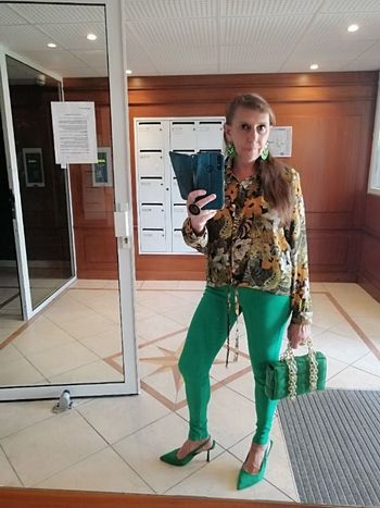 Blouse oversize voilage VINTAGE