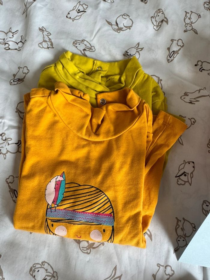 Lot tee shirt manche longue et col roulé 18 mois - photo numéro 6