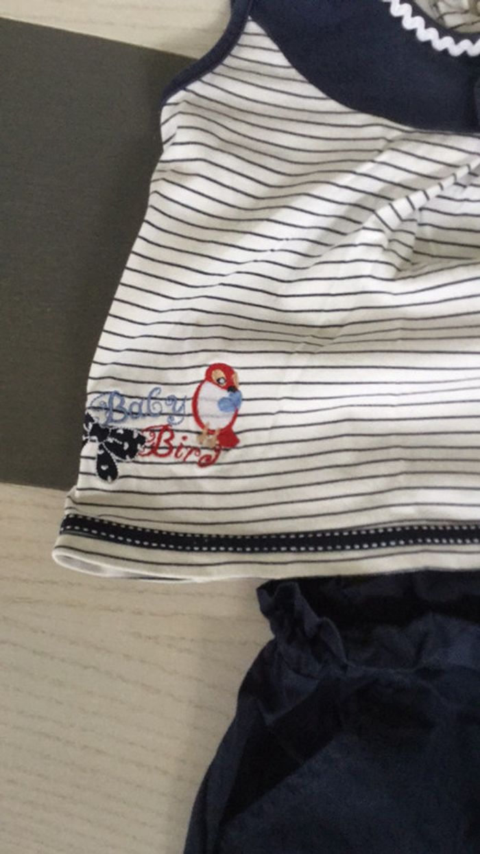 Ensemble marin débardeur et short 18m - photo numéro 3