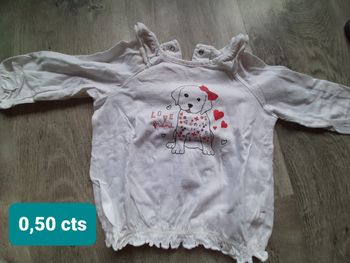 T shirt 12 mois fille