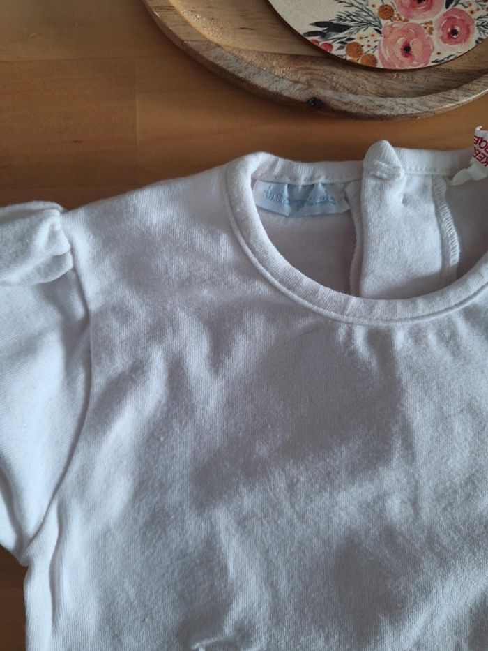 T-shirt manches courtes pour fille taille 12mois très bon état - photo numéro 2
