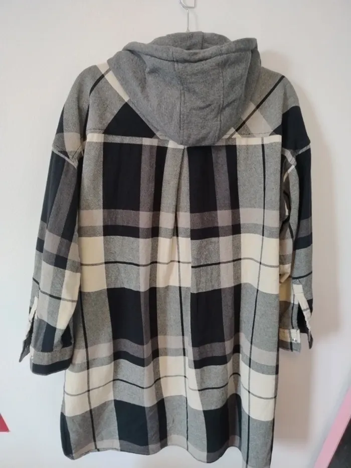 Très belle veste chemise d'hiver longue Zara - photo numéro 9