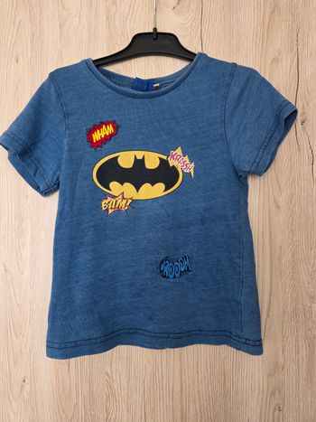 TEE-SHIRT BATMAM BLEU 4ANS