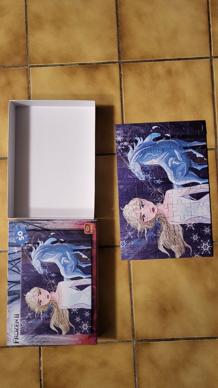 Lot puzzle reine des neiges - photo numéro 3