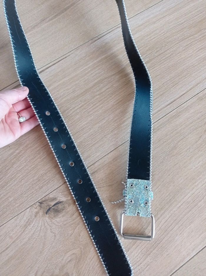 Ceinture bleu argenté - photo numéro 3