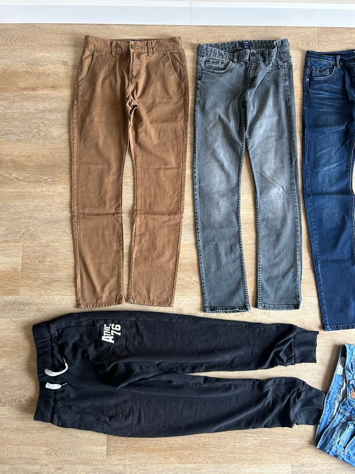 Lot vêtements garçon 13-14 ans – Jeans, pantalon, survêtement, veste, Kiabi - photo numéro 2