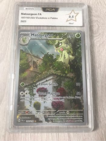 Pokémon carte gradée Matourgeon PCA 9,5 fr