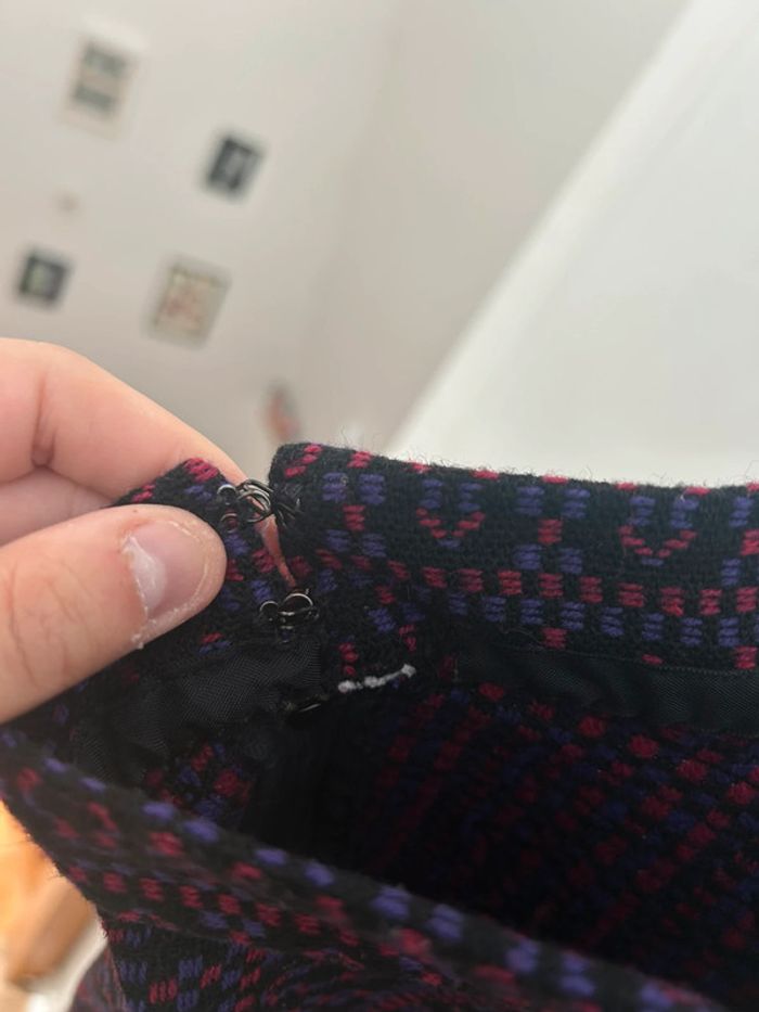 Jupe vintage épaisse - violette et Fushia taille 36 - photo numéro 6