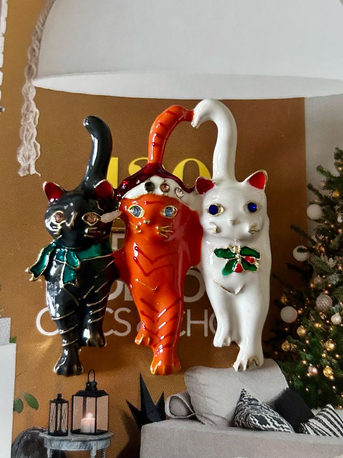 Broche, trois chats de Noël - photo numéro 8