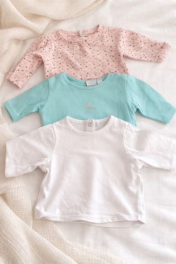 Lot de 3 hauts bébé manches longues
