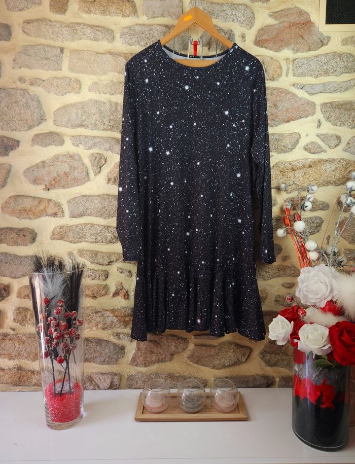 Robe manches longues noir et blanc Femme Taille 54 marque Boohoo 💎