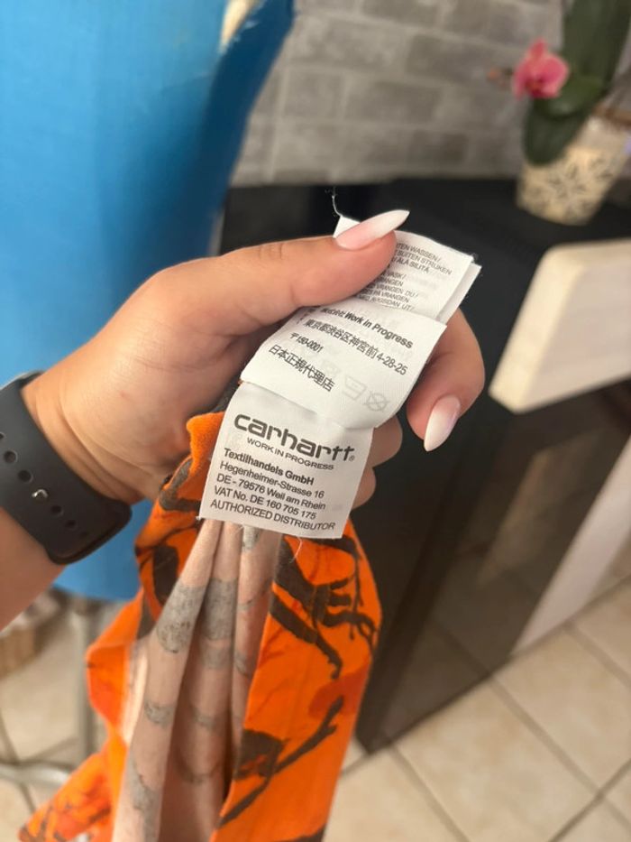 T shirt Carhartt édition military/chasse - en très bon état - taille M/38 - - photo numéro 7