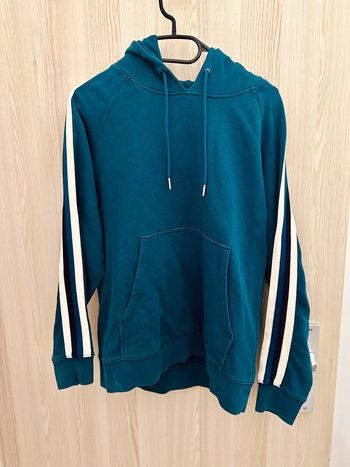 Sweat à capuche manches longues bleu taille S Sandro
