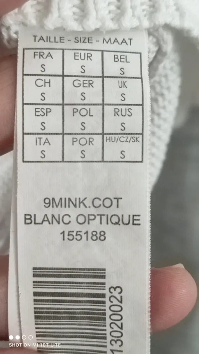 Pull blanc coton mim - photo numéro 4