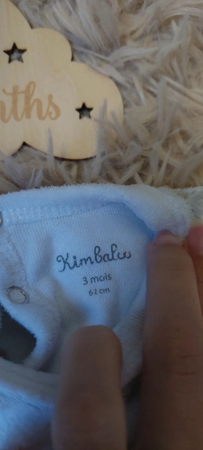 Pyjama mixte marque kimbaloo taille 3 mois - photo numéro 3