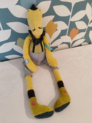 Peluche / doudou crocodile moulin roty Les broc & roll's