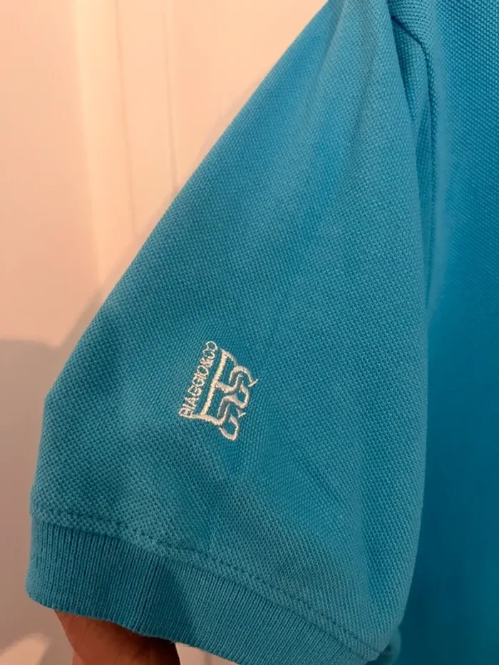 Polo biaggio turquoise - taille XL - photo numéro 3