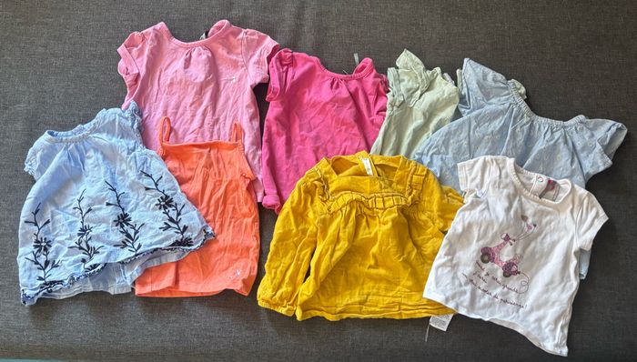Lot 30n vêtement bébé fille été 6 mois - photo numéro 3