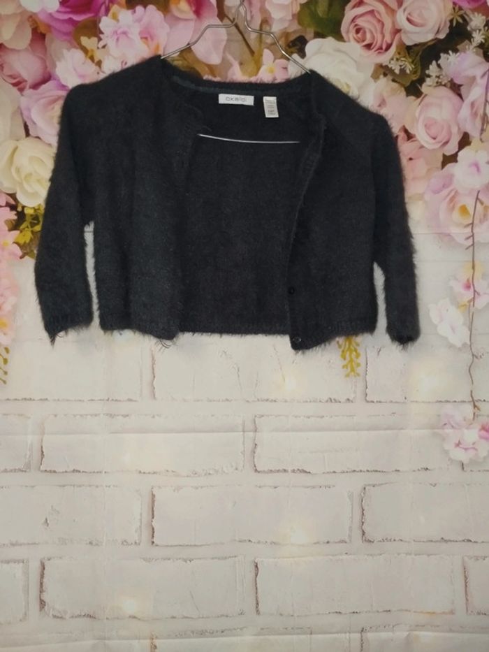 Gilet bleu gris 5ans