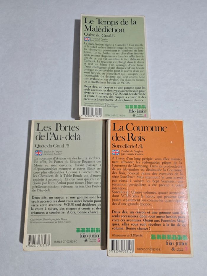 Lot de 3 livres ldvelh "le livre dont vous êtes le héros" - photo numéro 2