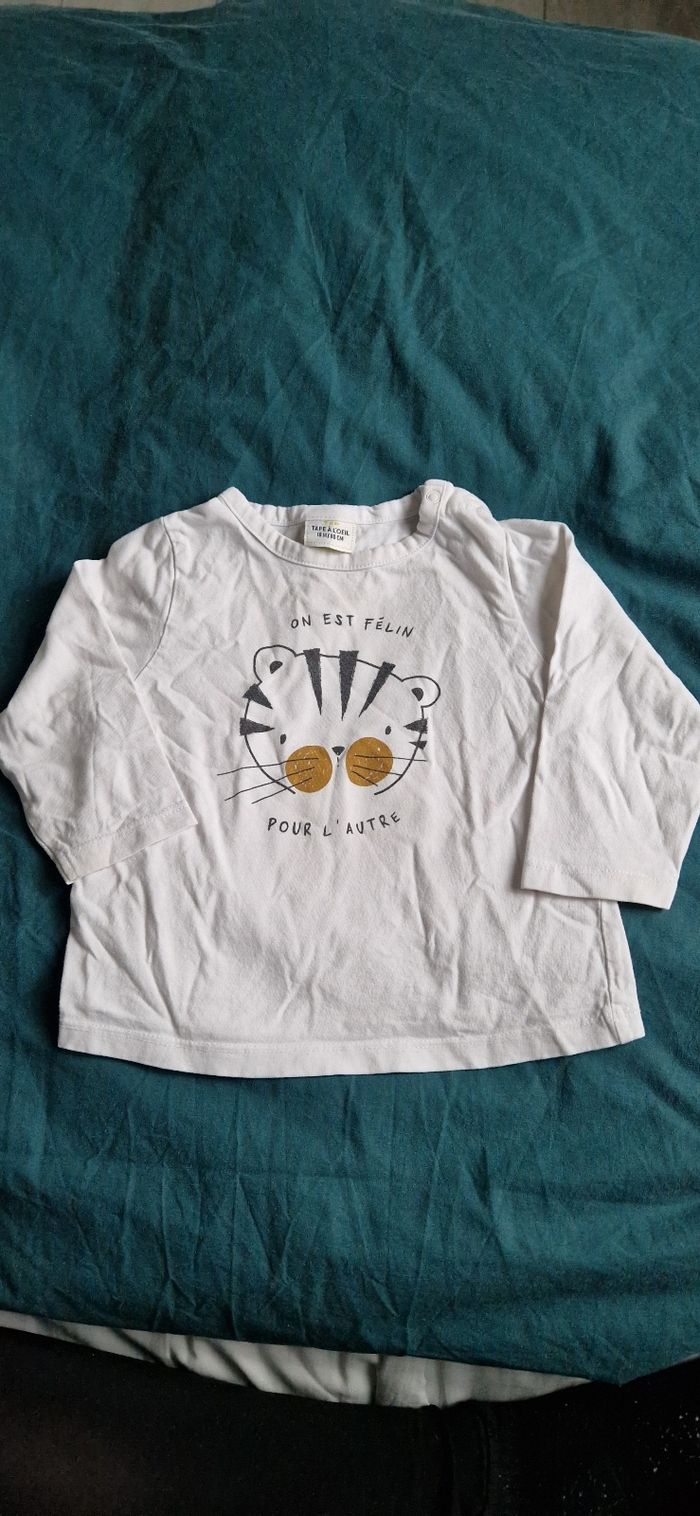 Tee shirt manche longue 18m